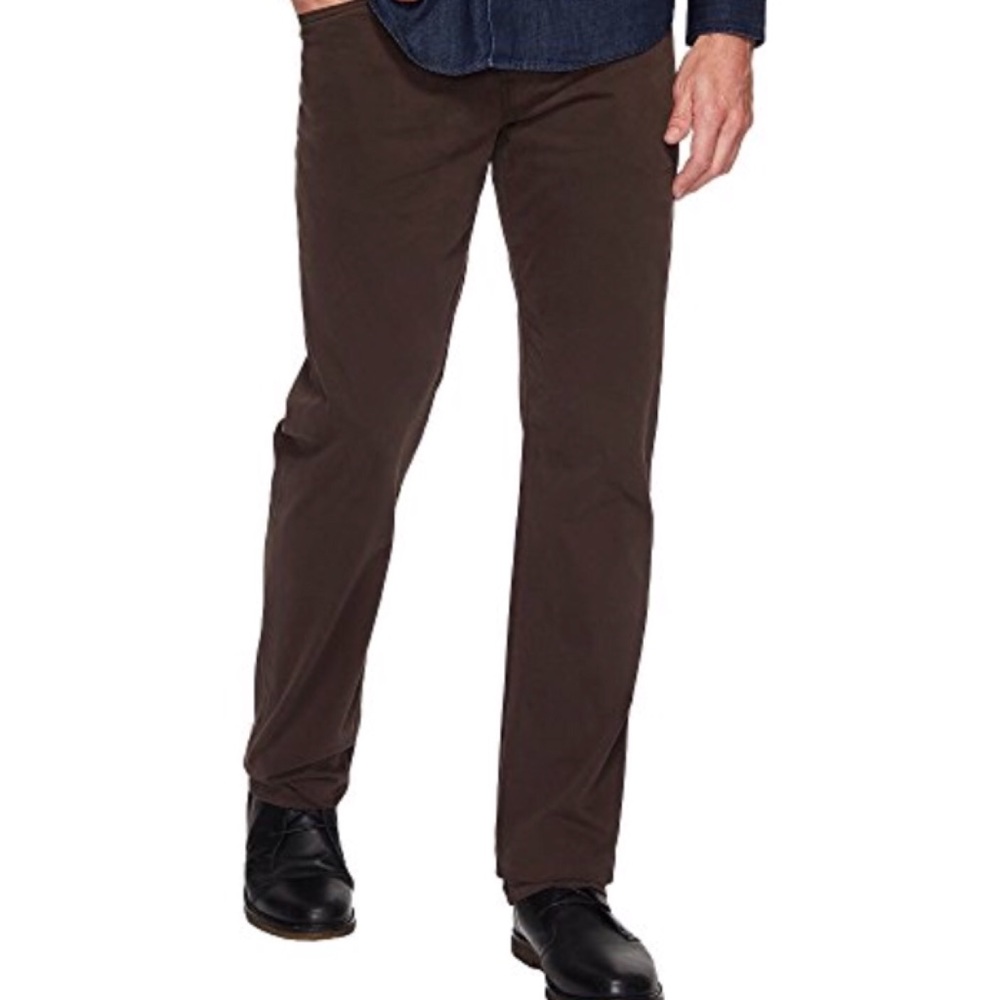 AG the graduate tailored leg sateen pants brown 30